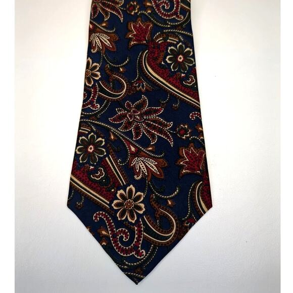 Vintage Huntington Horn Classics Blue Paisley Silk Tie - Picture 4 of 6
